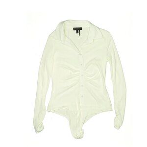 Donna Karan Cotton Ribbed Bodysuit (M)